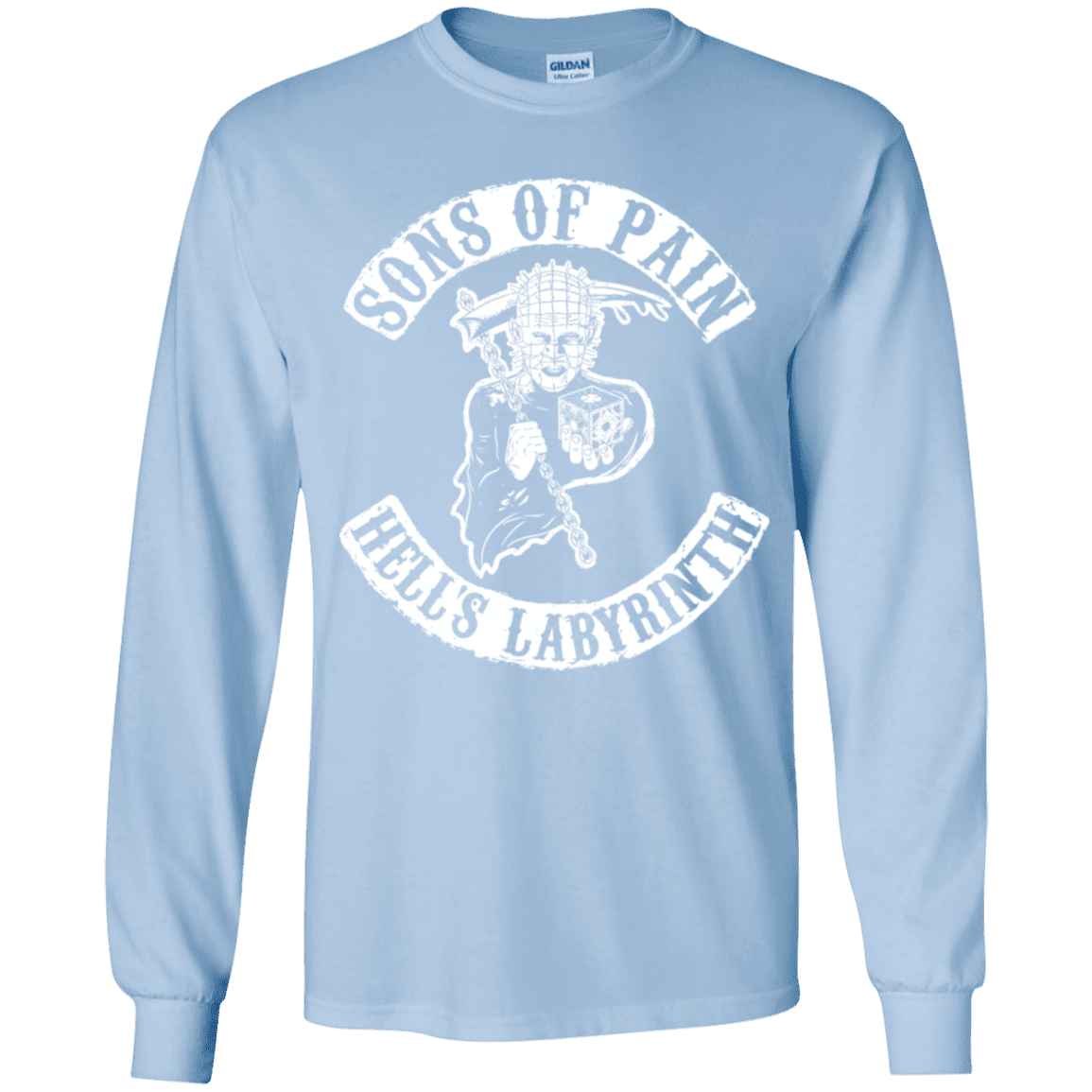T-Shirts Light Blue / YS Sons of Pain Youth Long Sleeve T-Shirt