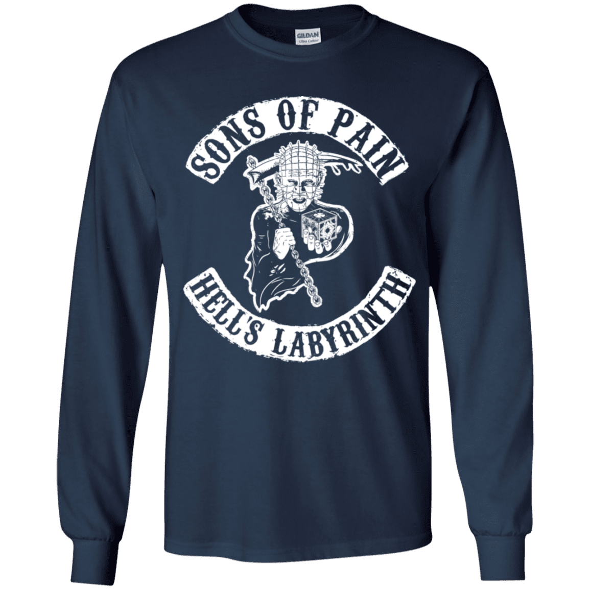 T-Shirts Navy / YS Sons of Pain Youth Long Sleeve T-Shirt
