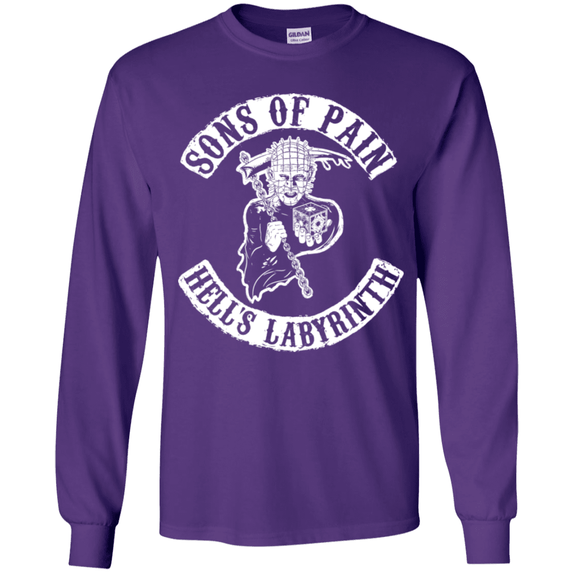 T-Shirts Purple / YS Sons of Pain Youth Long Sleeve T-Shirt