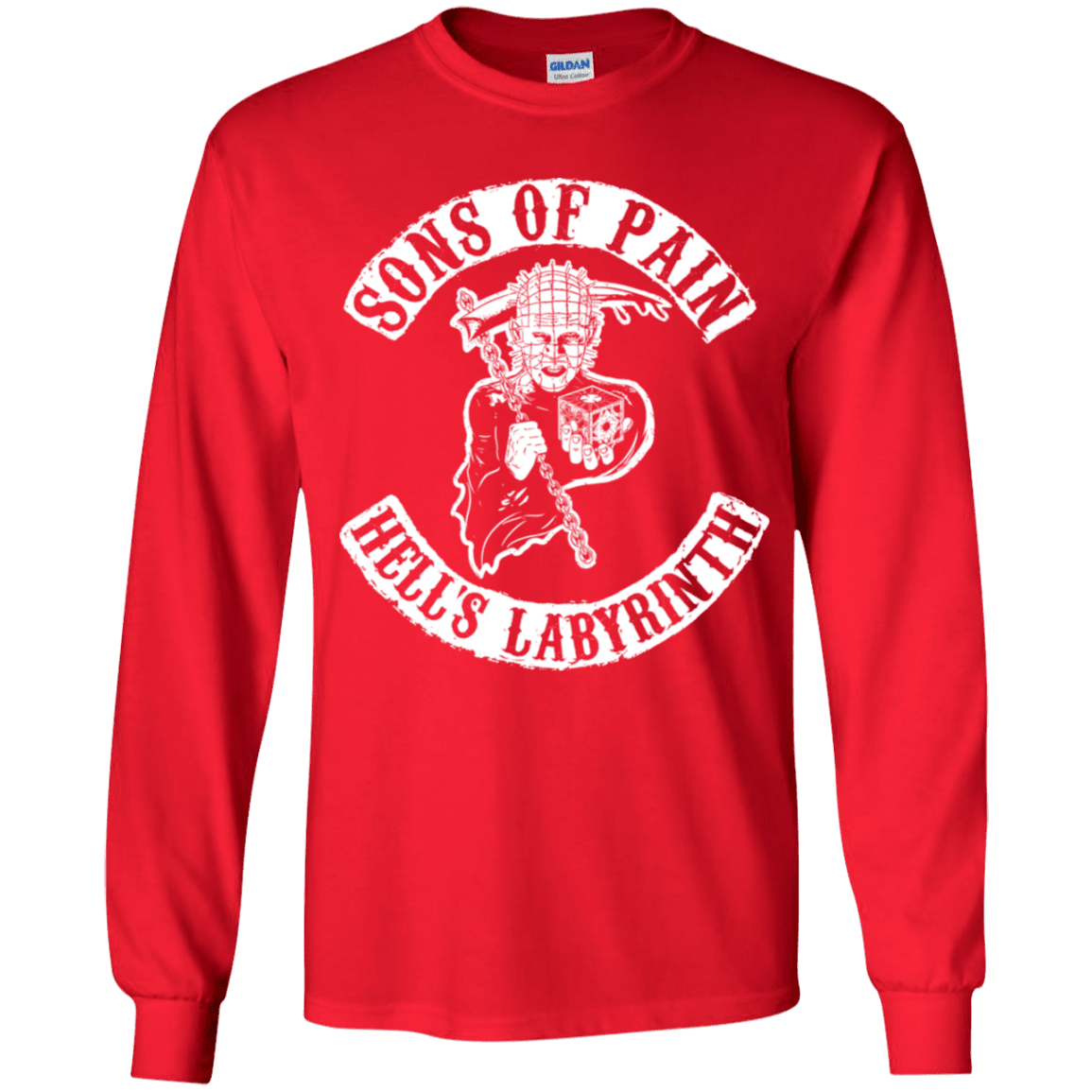 T-Shirts Red / YS Sons of Pain Youth Long Sleeve T-Shirt