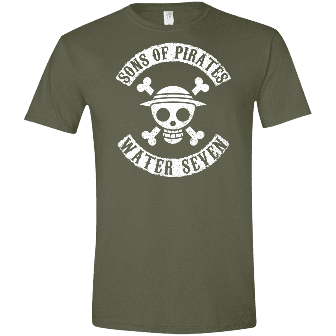 T-Shirts Military Green / S Sons of Pirates Men's Semi-Fitted Softstyle