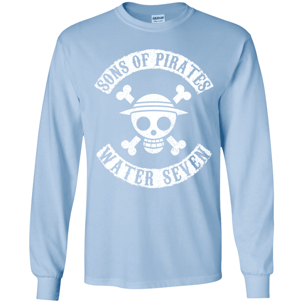 T-Shirts Light Blue / YS Sons of Pirates Youth Long Sleeve T-Shirt