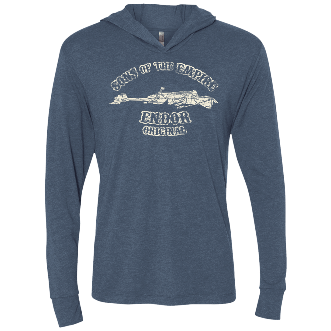 T-Shirts Indigo / X-Small Sons of the Empire Speeder Triblend Long Sleeve Hoodie Tee