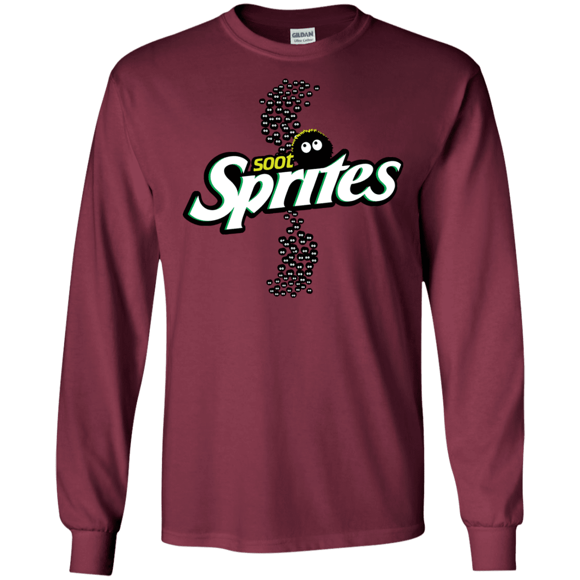 T-Shirts Maroon / S Soot Sprites Men's Long Sleeve T-Shirt