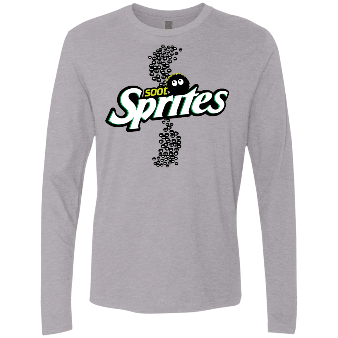T-Shirts Heather Grey / S Soot Sprites Men's Premium Long Sleeve