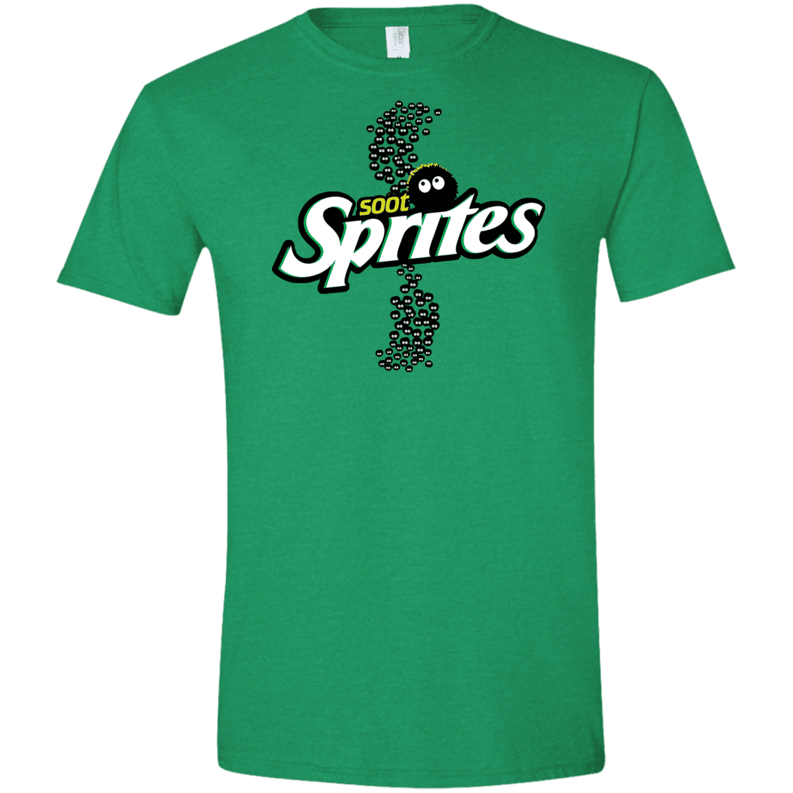 T-Shirts Heather Irish Green / S Soot Sprites Men's Semi-Fitted Softstyle