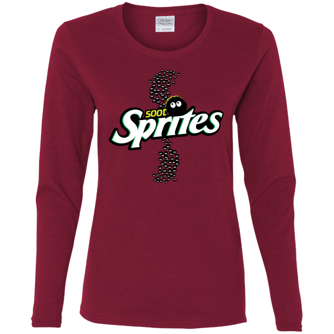 T-Shirts Cardinal / S Soot Sprites Women's Long Sleeve T-Shirt