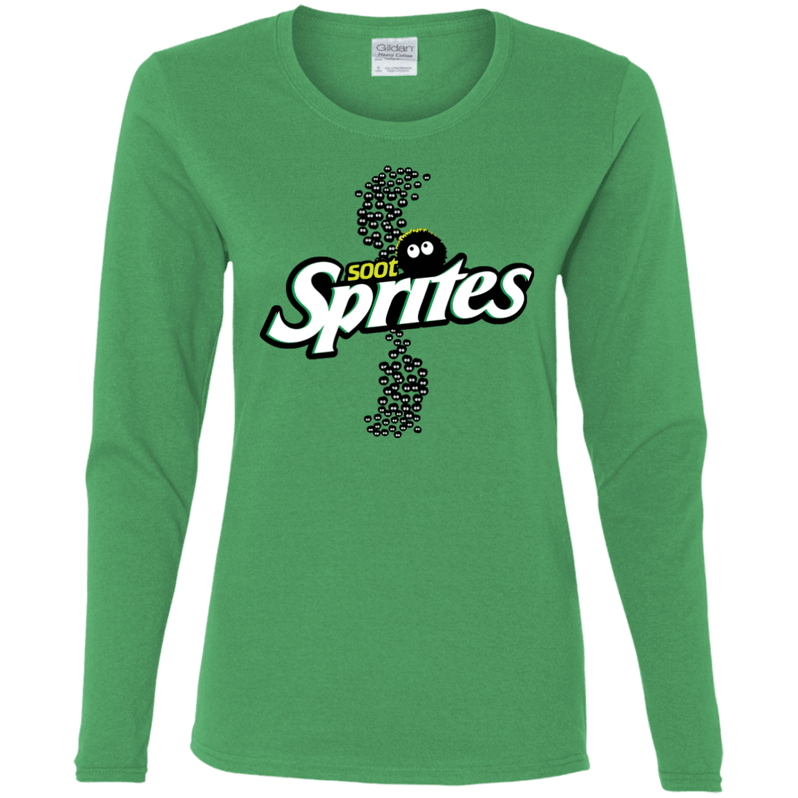 T-Shirts Irish Green / S Soot Sprites Women's Long Sleeve T-Shirt