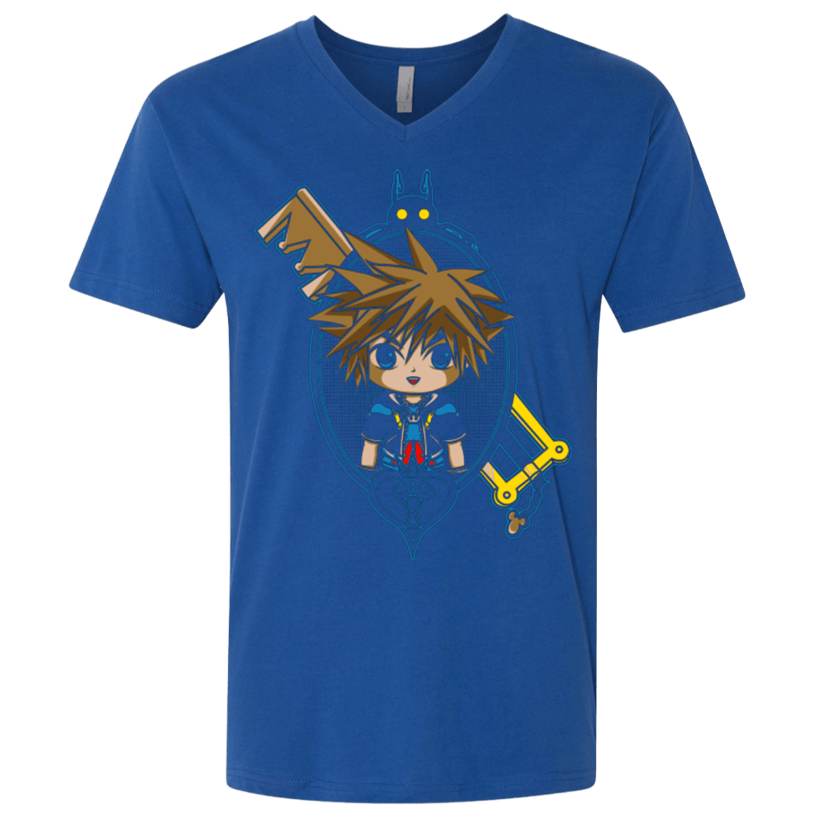 T-Shirts Royal / X-Small Sora Portrait Men's Premium V-Neck
