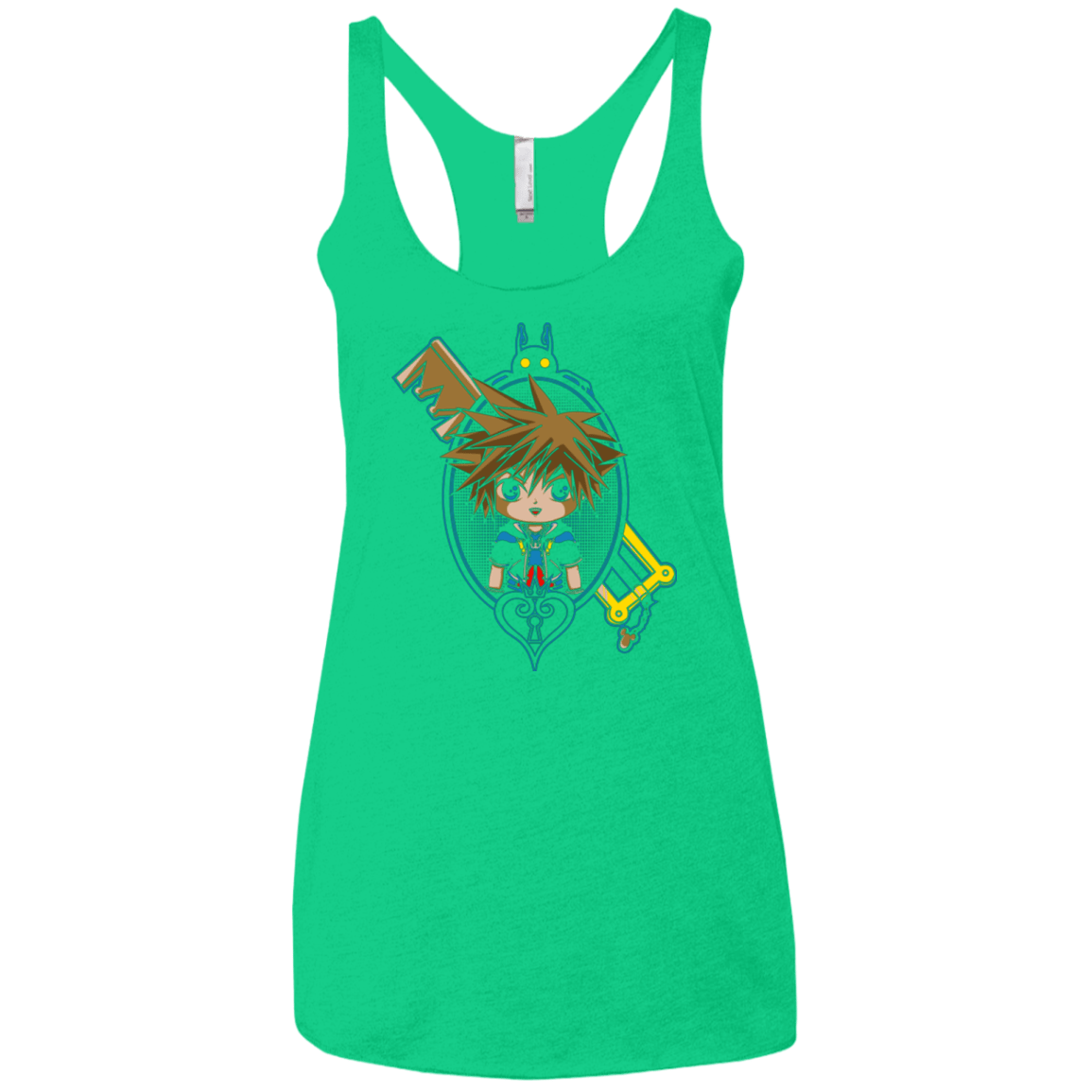 T-Shirts Envy / X-Small Sora Portrait Women's Triblend Racerback Tank