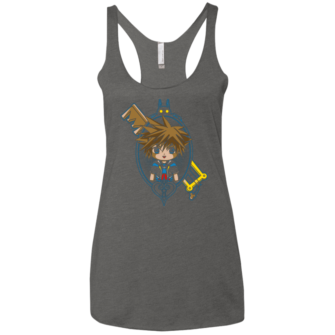T-Shirts Premium Heather / X-Small Sora Portrait Women's Triblend Racerback Tank