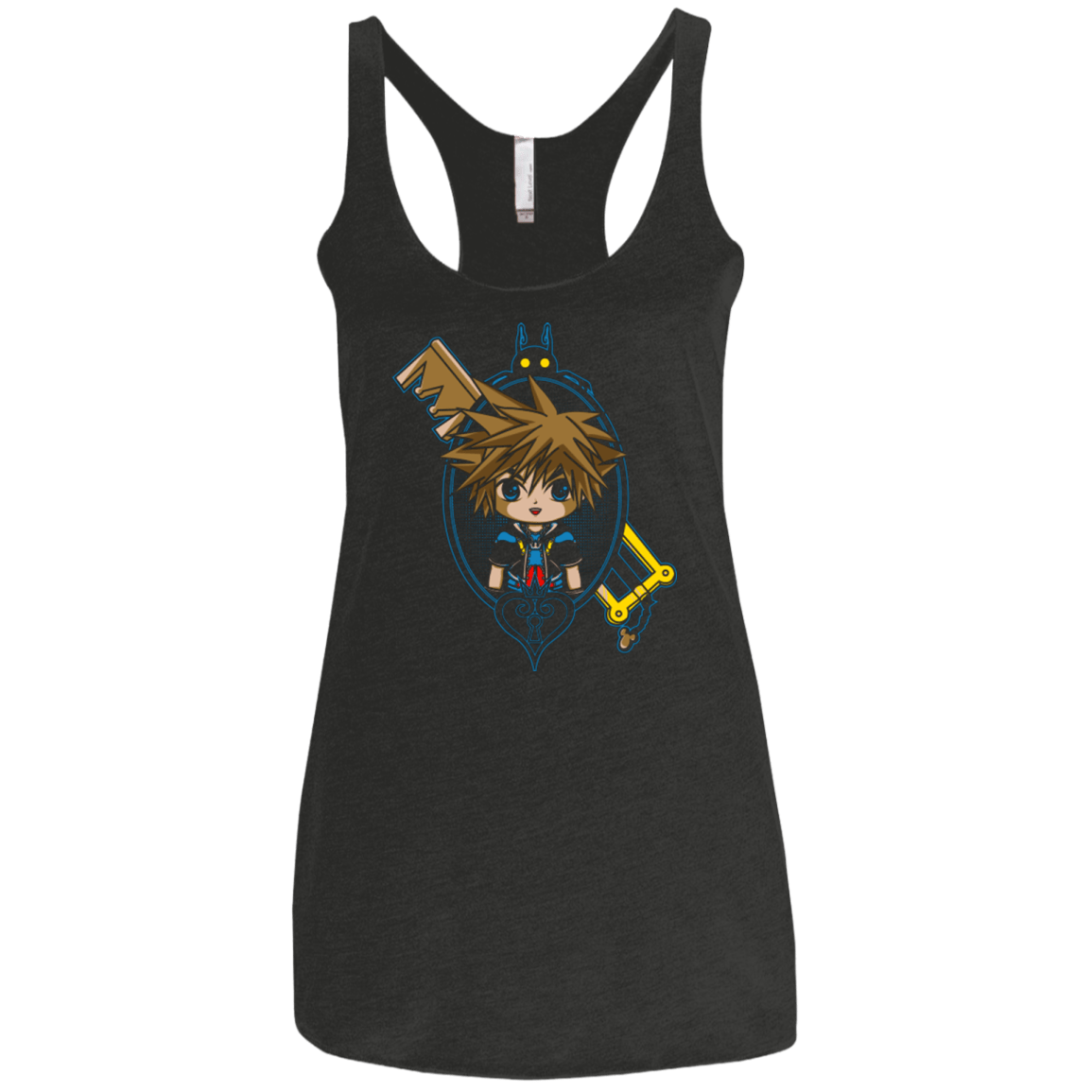 T-Shirts Vintage Black / X-Small Sora Portrait Women's Triblend Racerback Tank