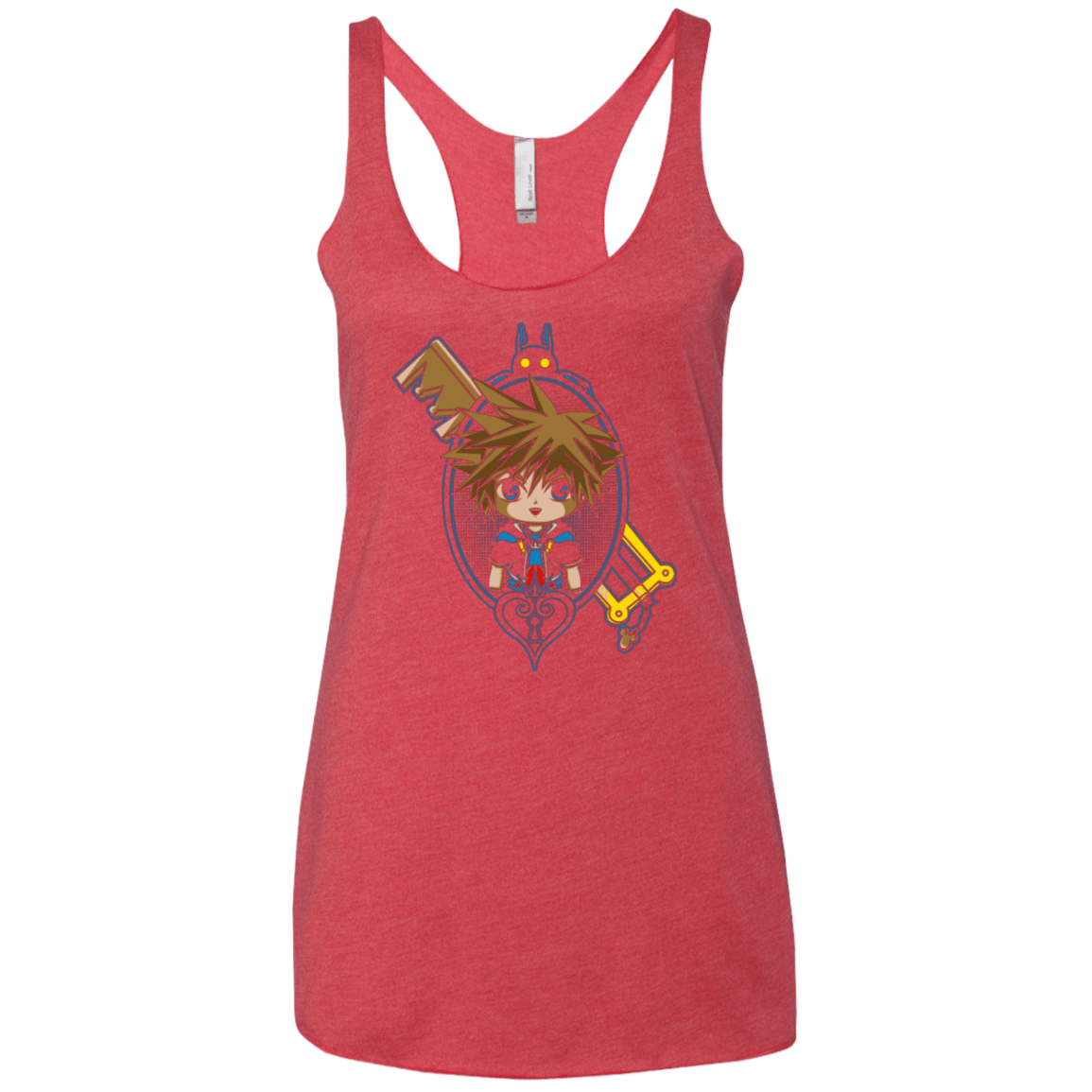 T-Shirts Vintage Red / X-Small Sora Portrait Women's Triblend Racerback Tank