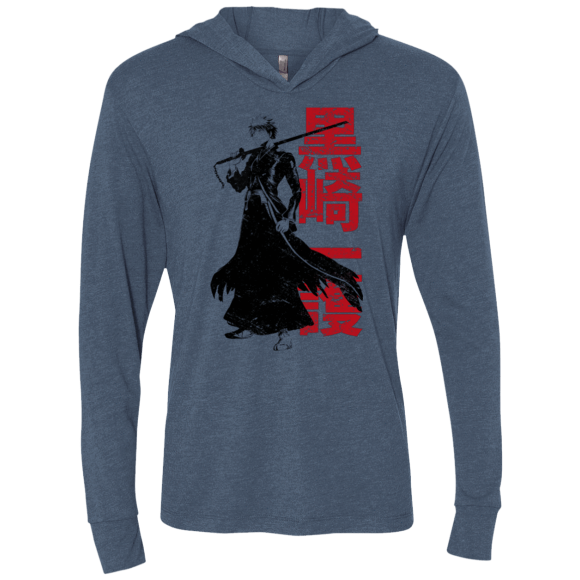 T-Shirts Indigo / X-Small Soul Reaper Triblend Long Sleeve Hoodie Tee