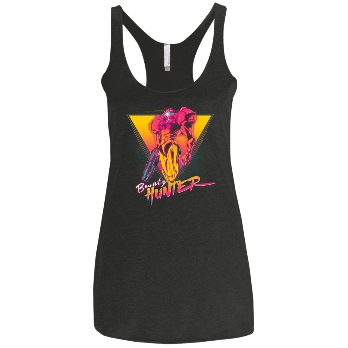 T-Shirts Vintage Black / X-Small Space Bounty Hunter Women's Triblend Racerback Tank