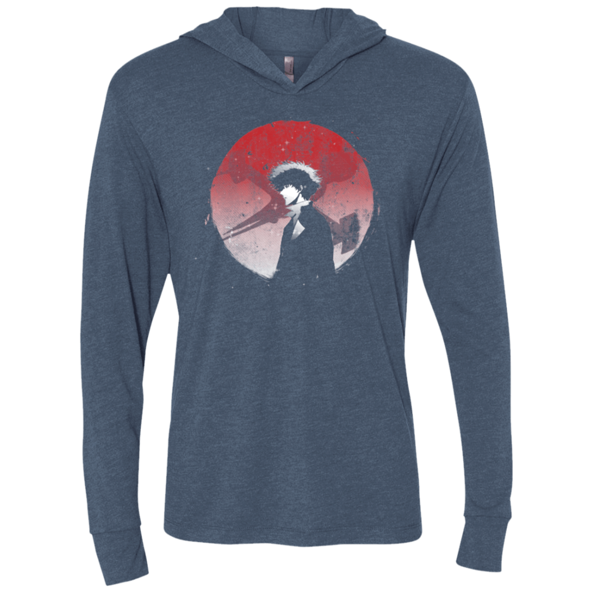 T-Shirts Indigo / X-Small space cowboy 2 Triblend Long Sleeve Hoodie Tee