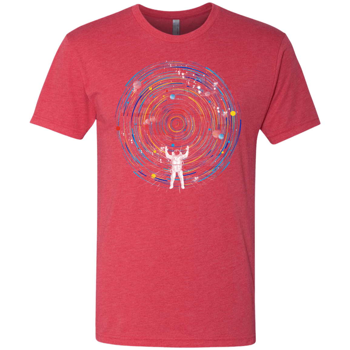 T-Shirts Vintage Red / S Space DJ Men's Triblend T-Shirt