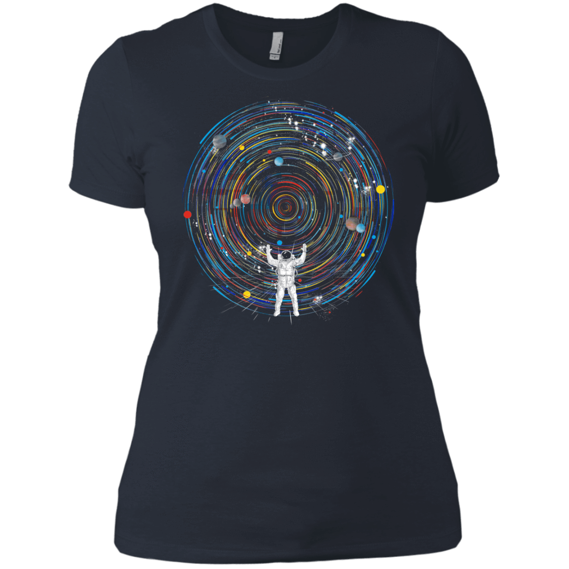 T-Shirts Indigo / X-Small Space DJ Women's Premium T-Shirt