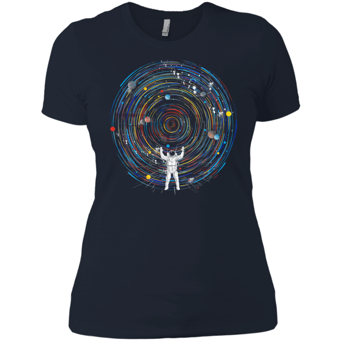 T-Shirts Midnight Navy / X-Small Space DJ Women's Premium T-Shirt