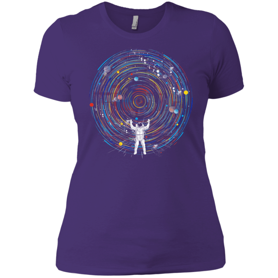 T-Shirts Purple Rush/ / X-Small Space DJ Women's Premium T-Shirt