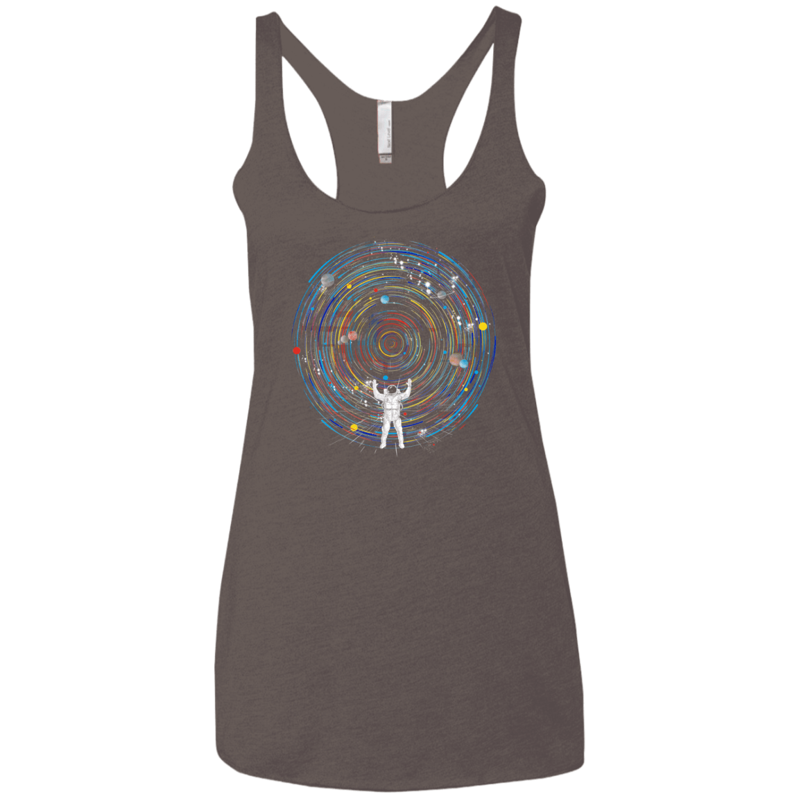 Space DJ Women's Triblend Racerback Tank