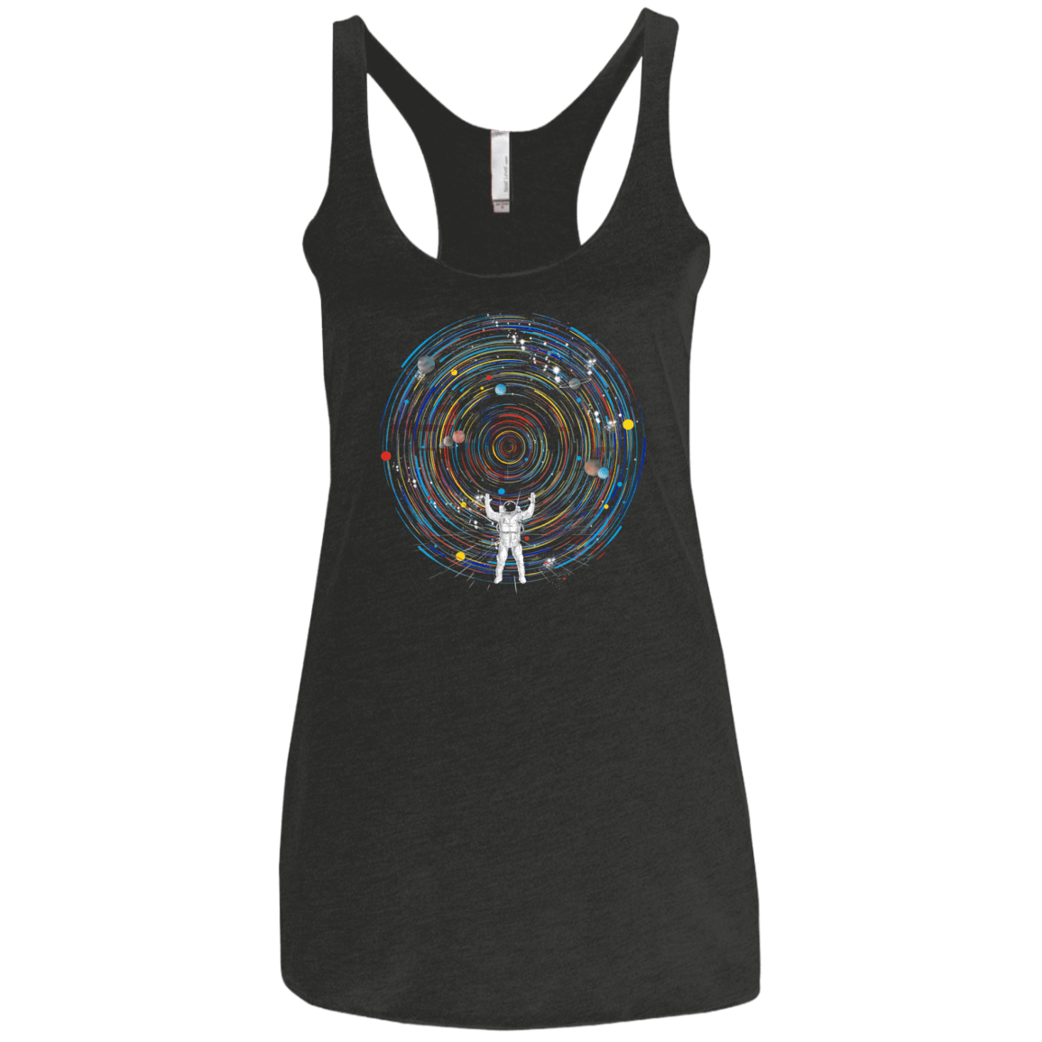 Space DJ Women's Triblend Racerback Tank