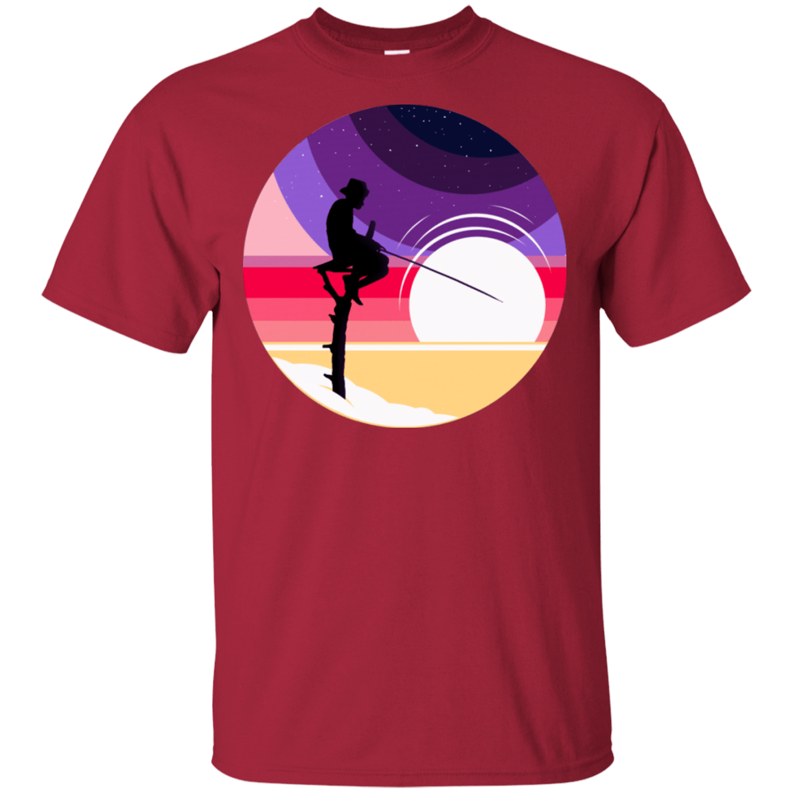 T-Shirts Cardinal / S Space Fishing T-Shirt