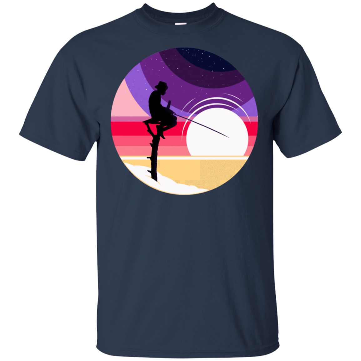 T-Shirts Navy / S Space Fishing T-Shirt
