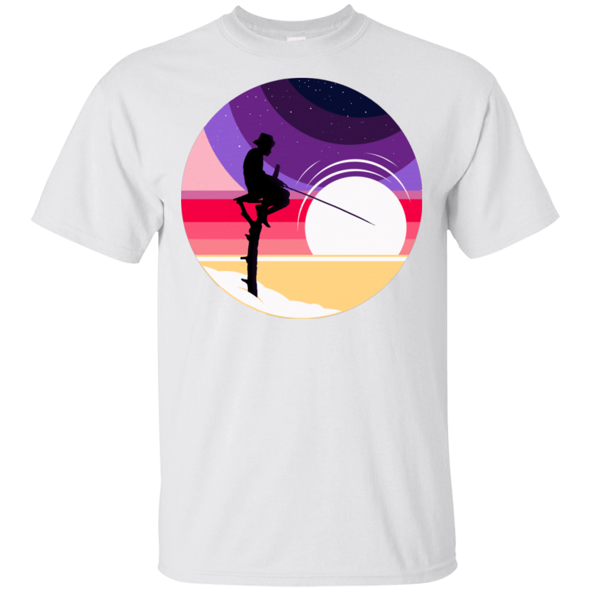 T-Shirts White / S Space Fishing T-Shirt