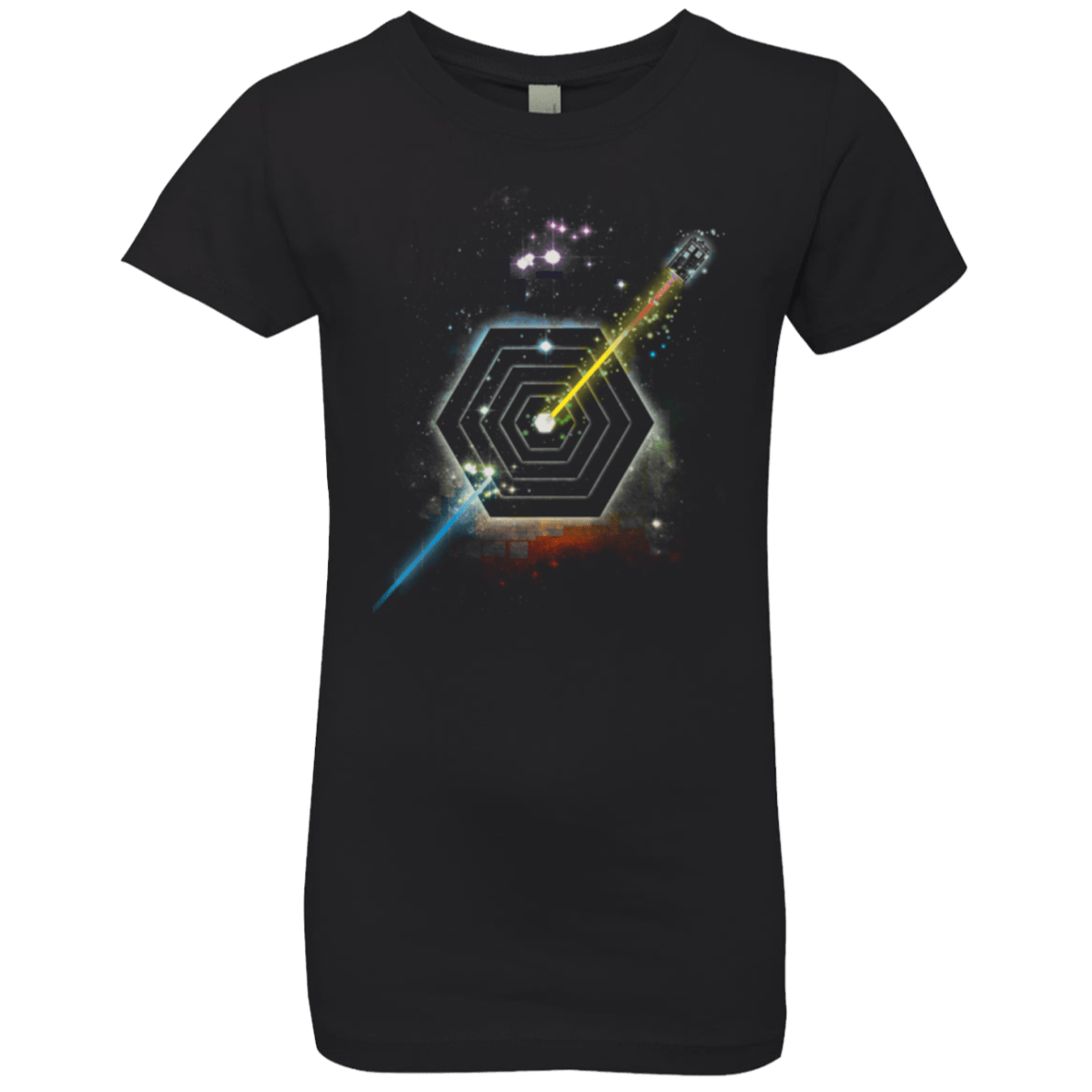 T-Shirts Black / YXS Space Fragmentation Travel Girls Premium T-Shirt