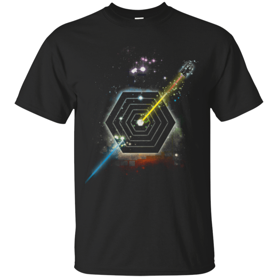 T-Shirts Black / Small Space Fragmentation Travel T-Shirt