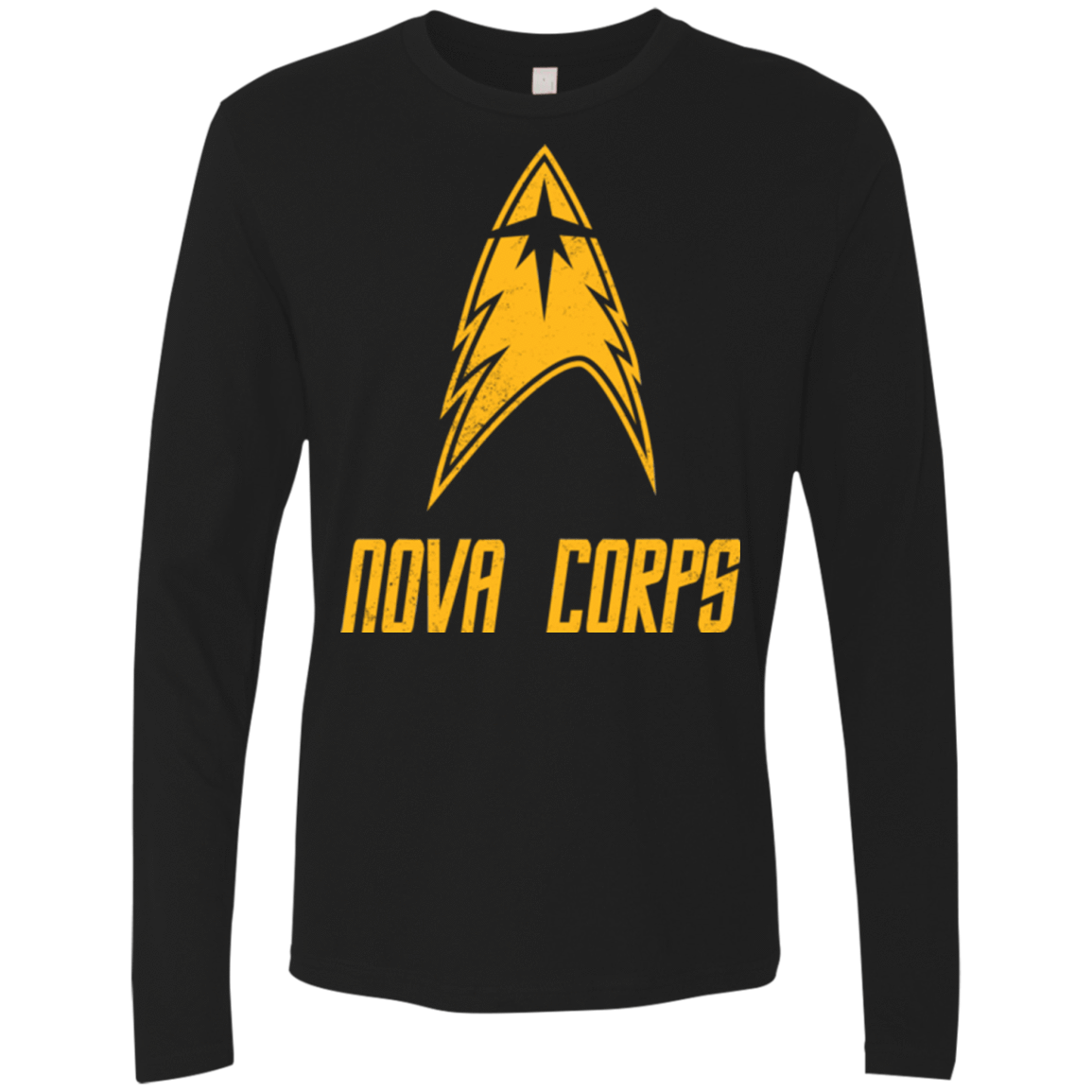 T-Shirts Black / Small Space Gang Men's Premium Long Sleeve