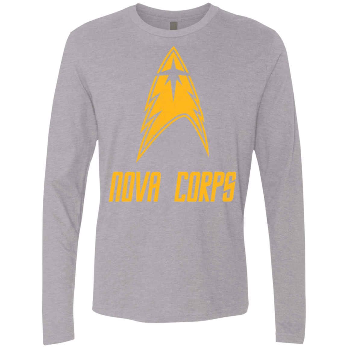 T-Shirts Heather Grey / Small Space Gang Men's Premium Long Sleeve