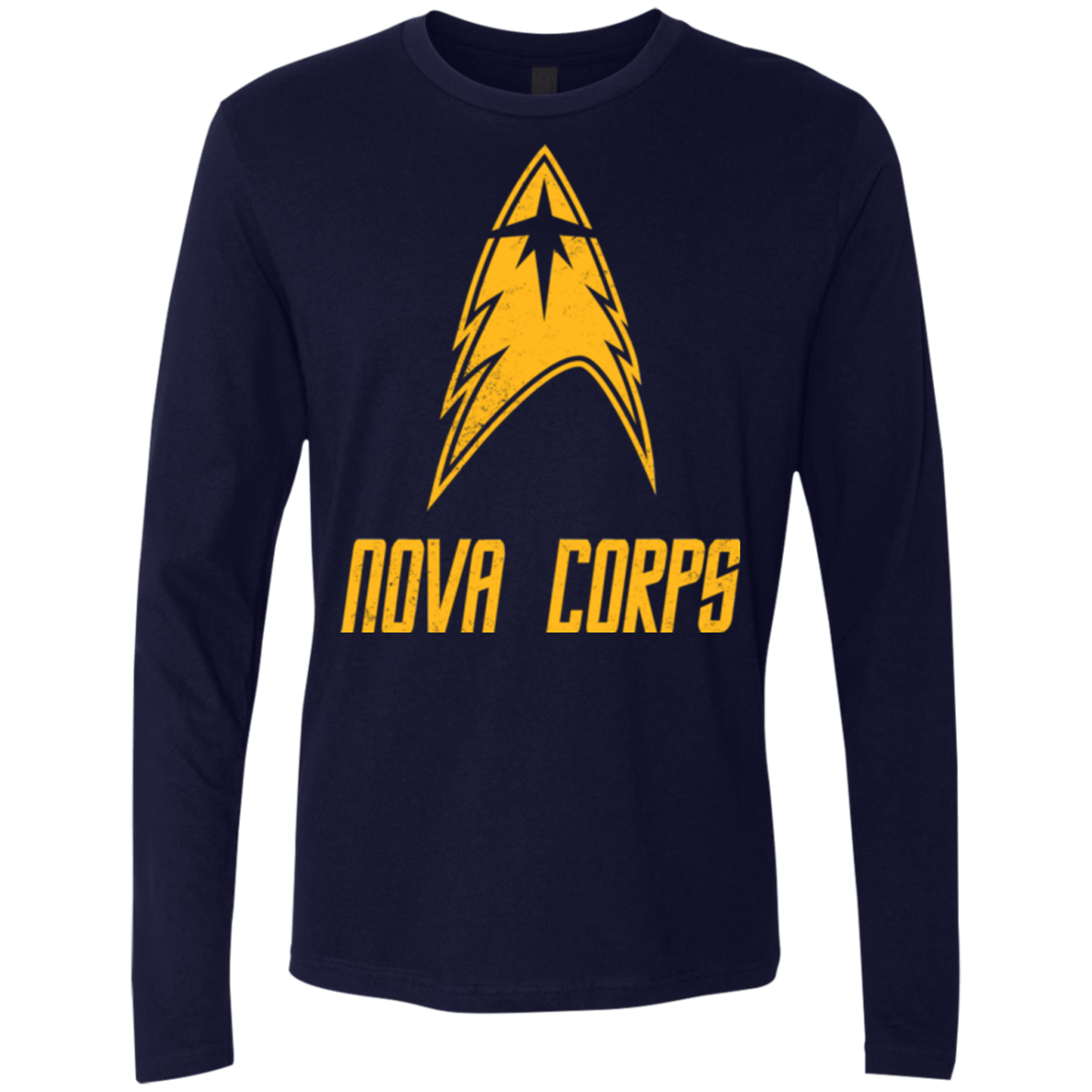 T-Shirts Midnight Navy / Small Space Gang Men's Premium Long Sleeve