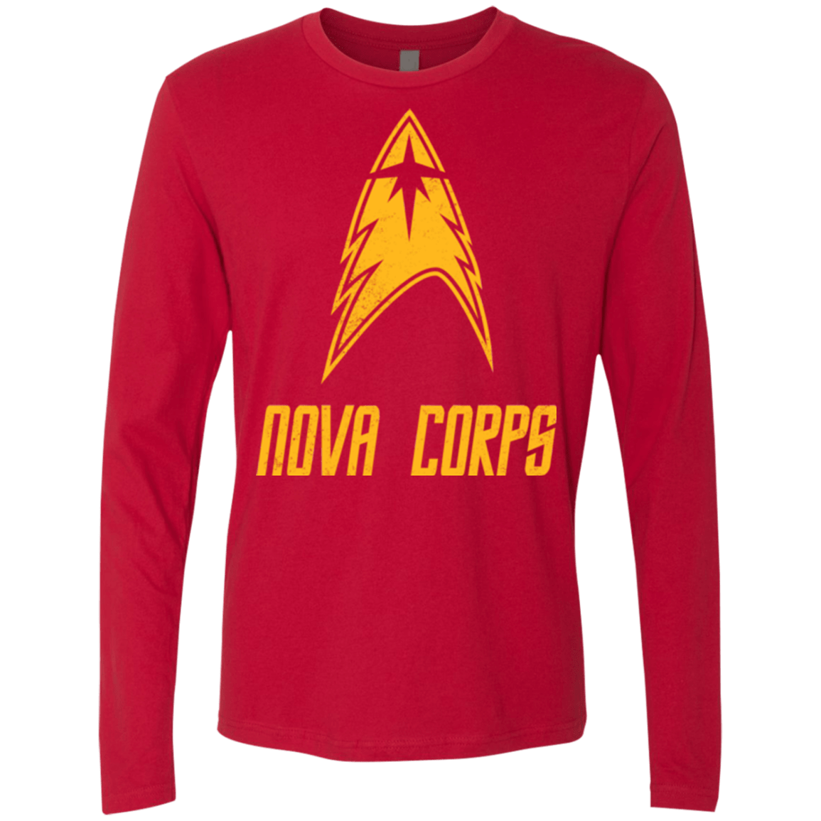 T-Shirts Red / Small Space Gang Men's Premium Long Sleeve