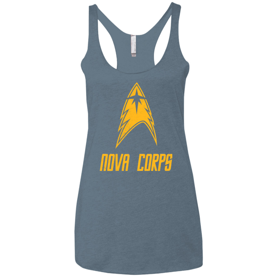 T-Shirts Indigo / X-Small Space Gang Women's Triblend Racerback Tank