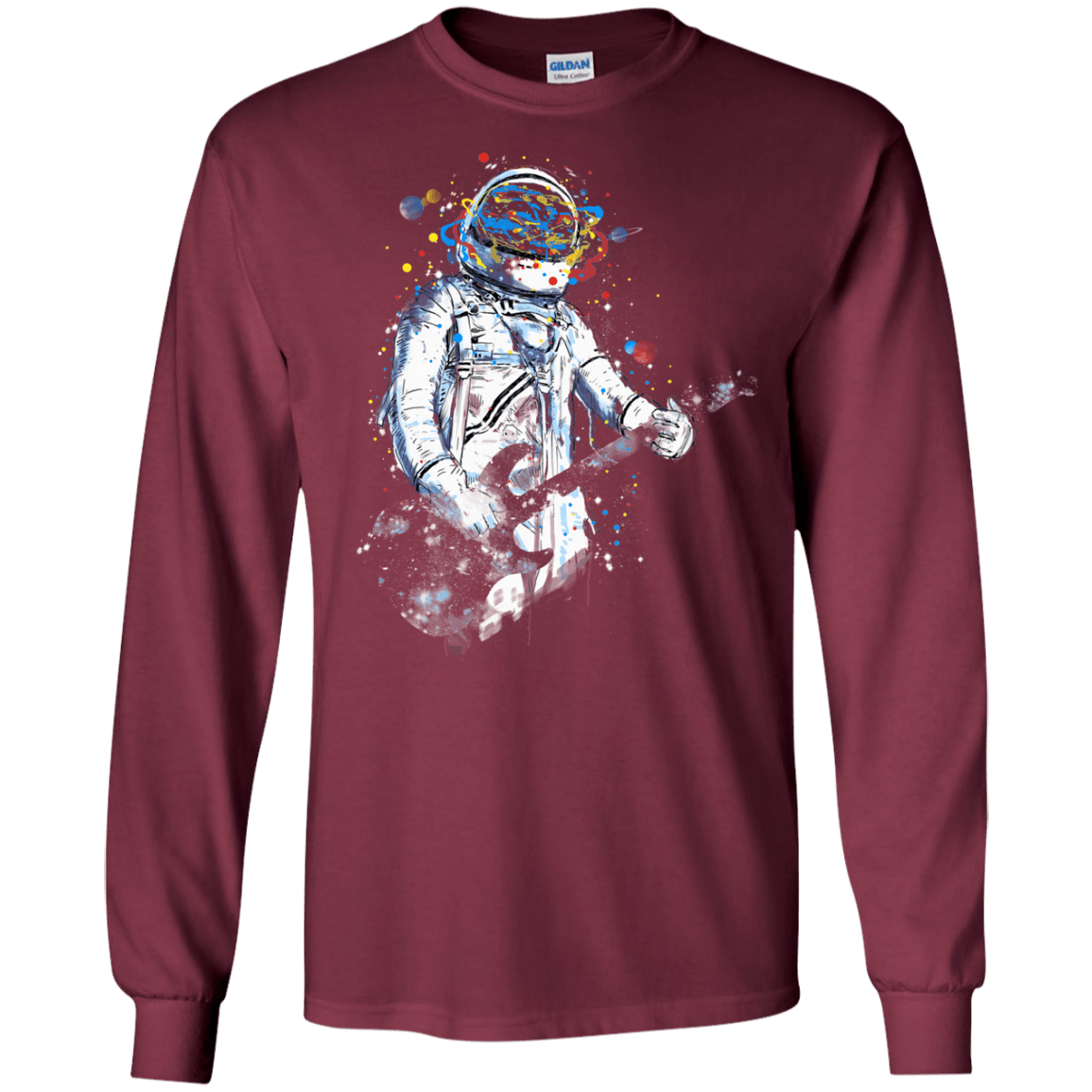 Space Guitar Men's Long Sleeve T-Shirt