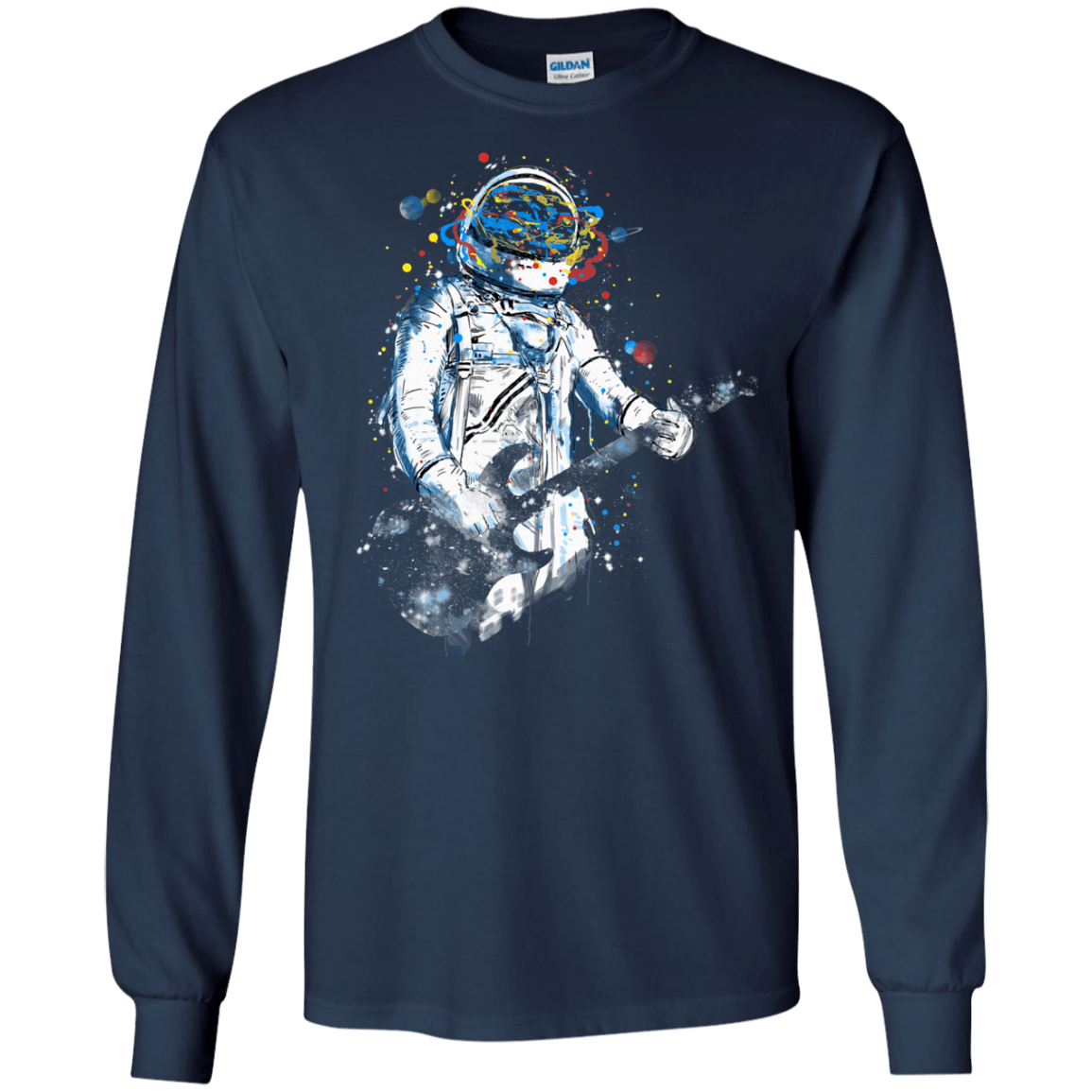 Space Guitar Men's Long Sleeve T-Shirt