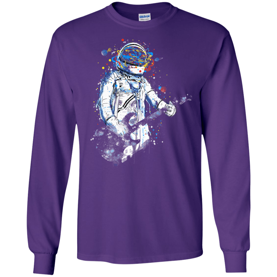 Space Guitar Men's Long Sleeve T-Shirt