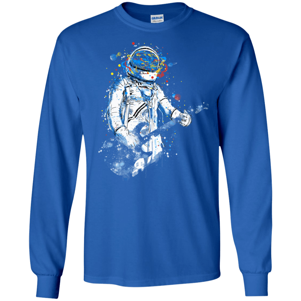 Space Guitar Men's Long Sleeve T-Shirt