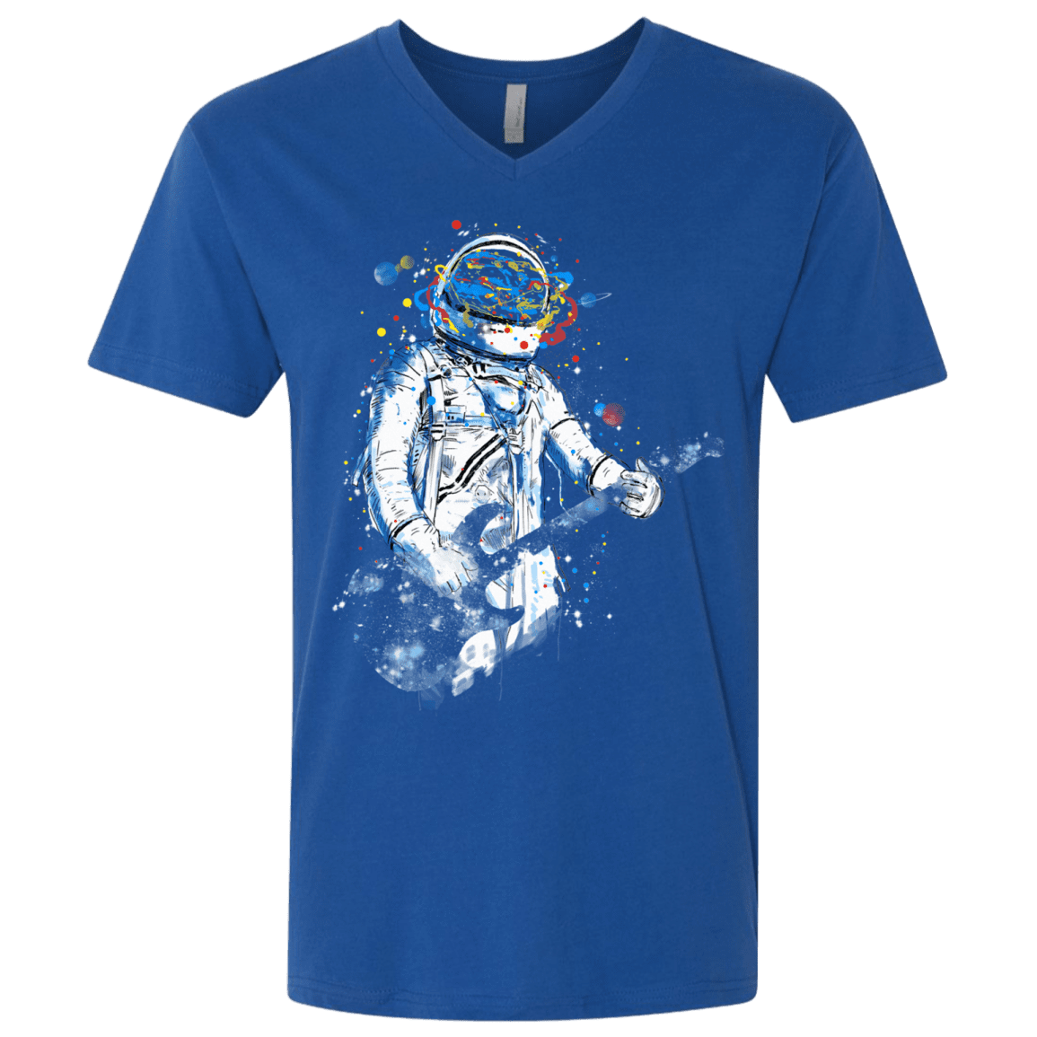 T-Shirts Royal / X-Small Space Guitar Men's Premium V-Neck