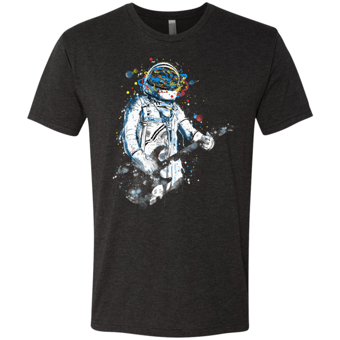 T-Shirts Vintage Black / S Space Guitar Men's Triblend T-Shirt