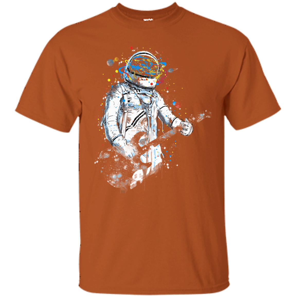 T-Shirts Texas Orange / S Space Guitar T-Shirt