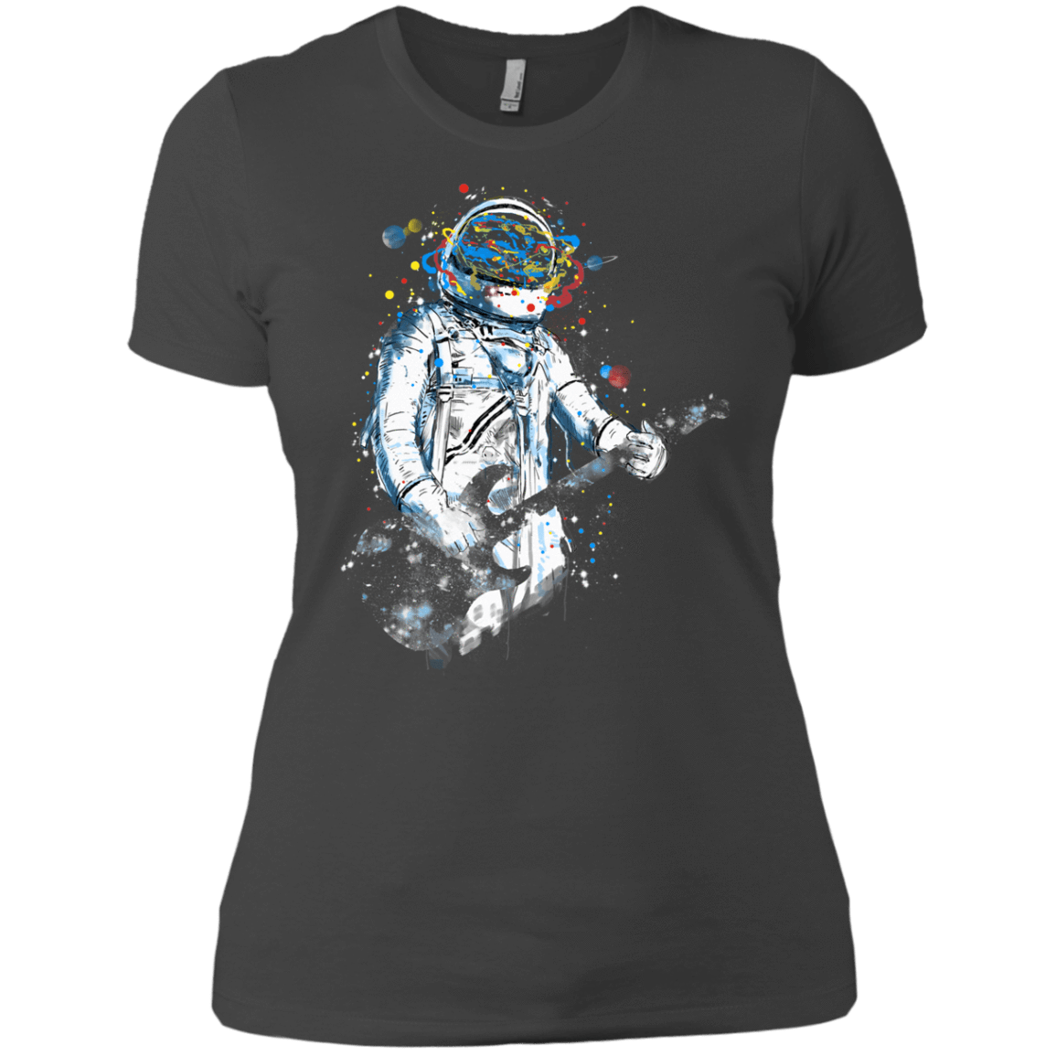 T-Shirts Heavy Metal / X-Small Space Guitar Women's Premium T-Shirt