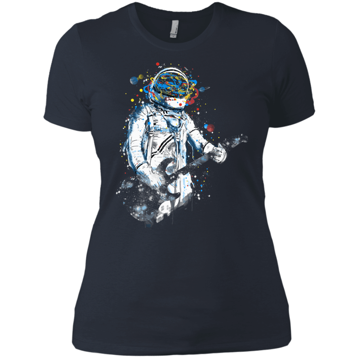 T-Shirts Indigo / X-Small Space Guitar Women's Premium T-Shirt
