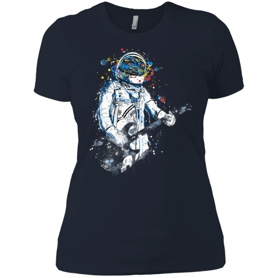 T-Shirts Midnight Navy / X-Small Space Guitar Women's Premium T-Shirt