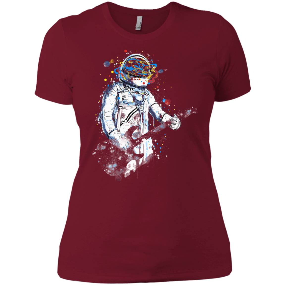 T-Shirts Scarlet / X-Small Space Guitar Women's Premium T-Shirt