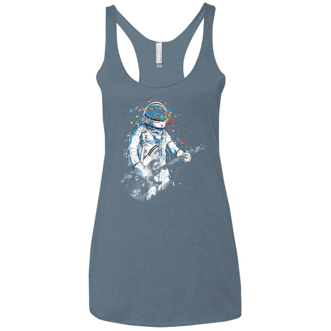 Space Guitar Women's Triblend Racerback Tank