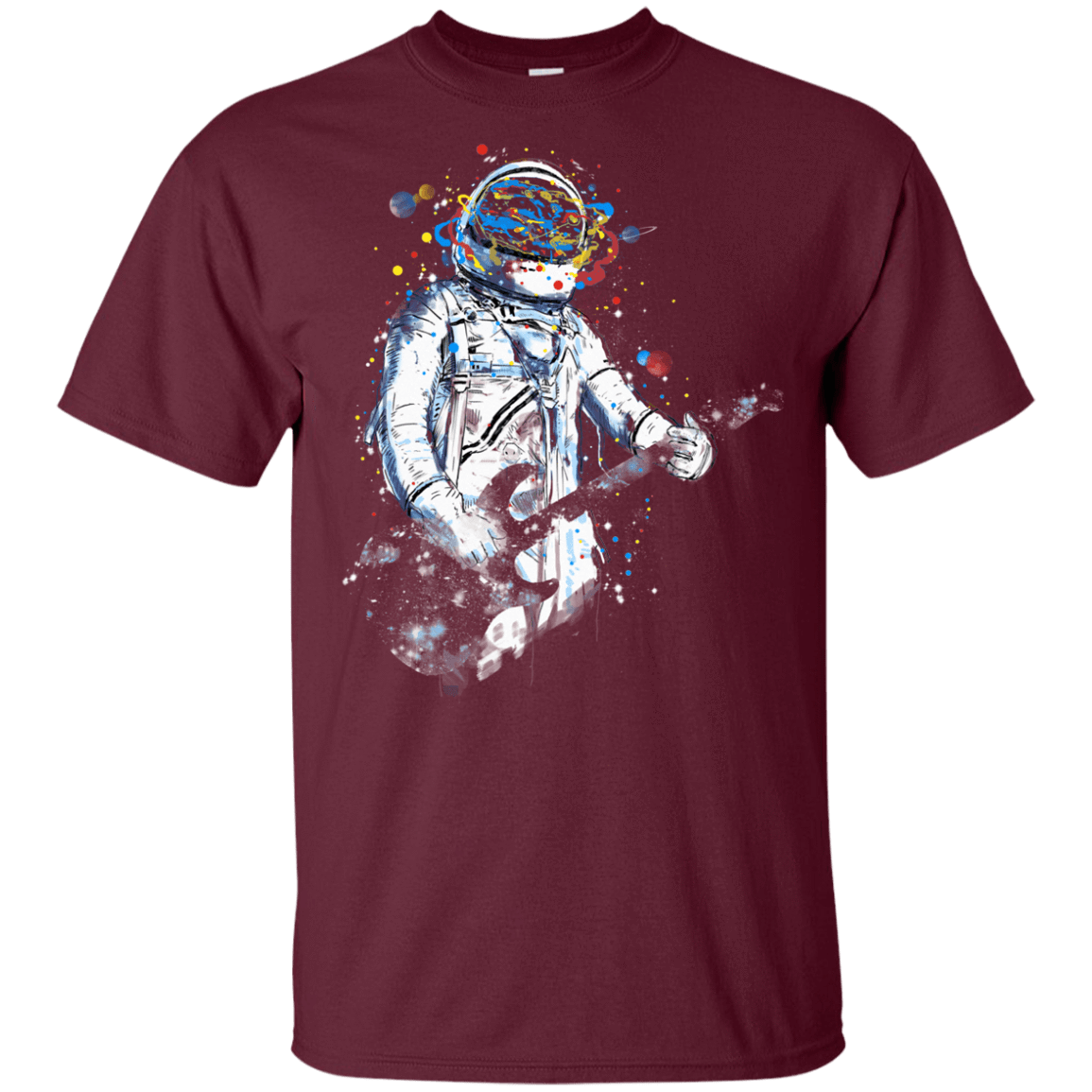 T-Shirts Maroon / YXS Space Guitar Youth T-Shirt