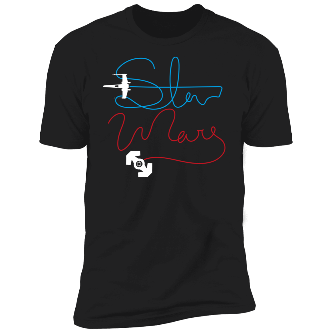 T-Shirts Black / X-Small Space Handwriting Men's Premium T-Shirt